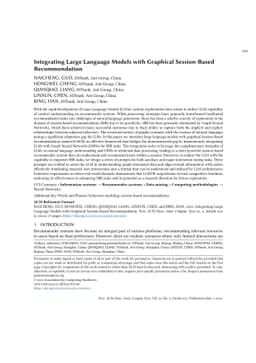Integrating Large Language Models with Graphical Session-Based
  Recommendation