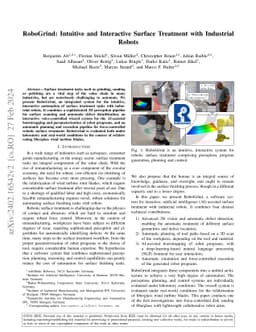 RoboGrind: Intuitive and Interactive Surface Treatment with Industrial
  Robots