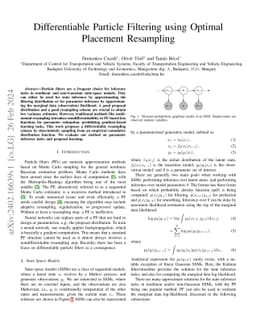 Differentiable Particle Filtering using Optimal Placement Resampling