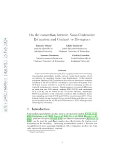 On the connection between Noise-Contrastive Estimation and Contrastive
  Divergence