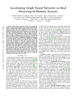 Accelerating Graph Neural Networks on Real Processing-In-Memory Systems