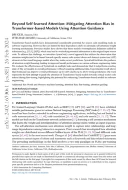 Beyond Self-learned Attention: Mitigating Attention Bias in
  Transformer-based Models Using Attention Guidance