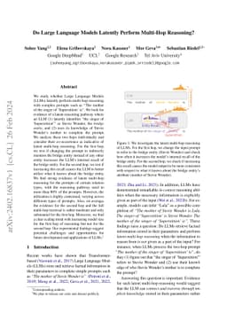 Do Large Language Models Latently Perform Multi-Hop Reasoning?