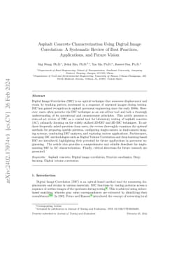 Asphalt Concrete Characterization Using Digital Image Correlation: A
  Systematic Review of Best Practices, Applications, and Future Vision