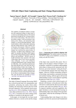 OSCaR: Object State Captioning and State Change Representation