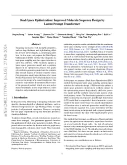 Dual-Space Optimization: Improved Molecule Sequence Design by Latent
  Prompt Transformer