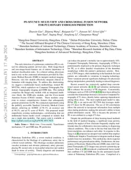 PE-MVCNet: Multi-view and Cross-modal Fusion Network for Pulmonary
  Embolism Prediction
