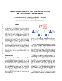 FedBRB: An Effective Solution to the Small-to-Large Scenario in
  Device-Heterogeneity Federated Learning