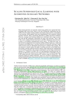 Scaling Supervised Local Learning with Augmented Auxiliary Networks