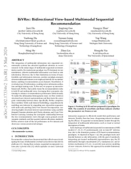 BiVRec: Bidirectional View-based Multimodal Sequential Recommendation