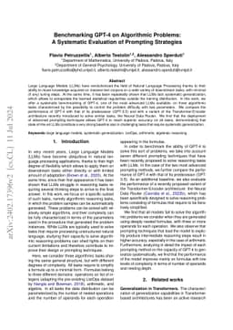 Benchmarking GPT-4 on Algorithmic Problems: A Systematic Evaluation of
  Prompting Strategies