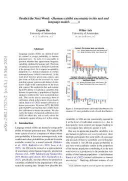 Predict the Next Word: Humans exhibit uncertainty in this task and
  language models _____