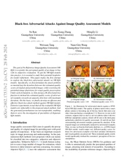Black-box Adversarial Attacks Against Image Quality Assessment Models