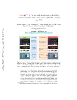 OmniACT: A Dataset and Benchmark for Enabling Multimodal Generalist
  Autonomous Agents for Desktop and Web