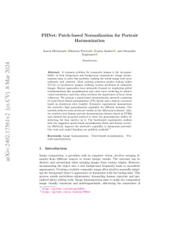 PHNet: Patch-based Normalization for Portrait Harmonization