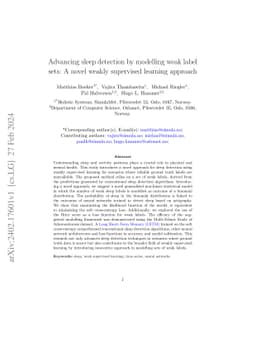 Advancing sleep detection by modelling weak label sets: A novel weakly
  supervised learning approach