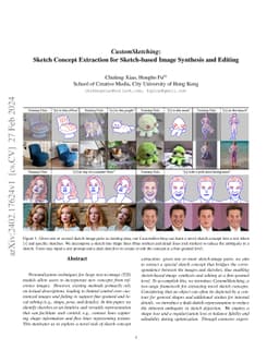 CustomSketching: Sketch Concept Extraction for Sketch-based Image
  Synthesis and Editing