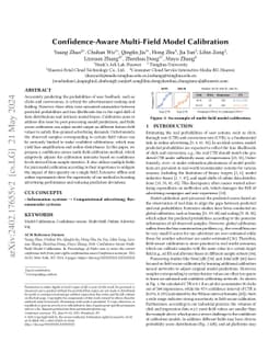 Confidence-Aware Multi-Field Model Calibration