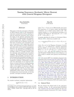 Taming Nonconvex Stochastic Mirror Descent with General Bregman
  Divergence