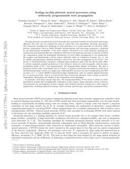Scaling on-chip photonic neural processors using arbitrarily
  programmable wave propagation