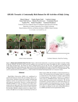 ADL4D: Towards A Contextually Rich Dataset for 4D Activities of Daily
  Living