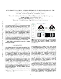 Neural Radiance Fields in Medical Imaging: A Survey