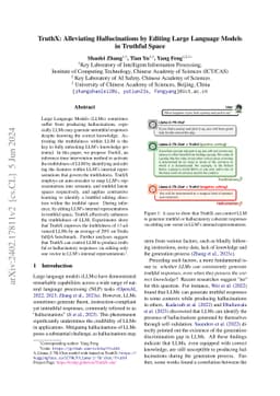 TruthX: Alleviating Hallucinations by Editing Large Language Models in
  Truthful Space