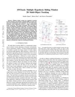 SWTrack: Multiple Hypothesis Sliding Window 3D Multi-Object Tracking