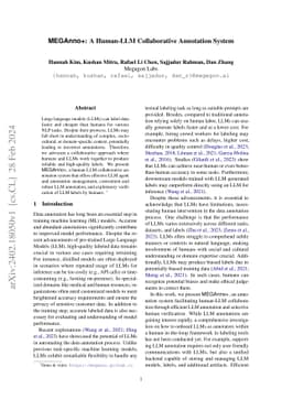 MEGAnno+: A Human-LLM Collaborative Annotation System
