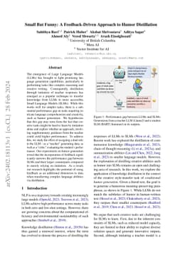 Small But Funny: A Feedback-Driven Approach to Humor Distillation