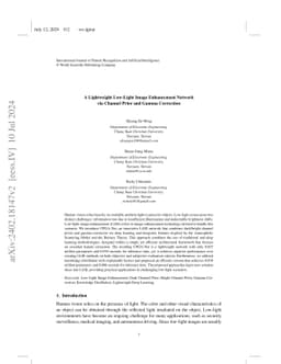A Lightweight Low-Light Image Enhancement Network via Channel Prior and
  Gamma Correction