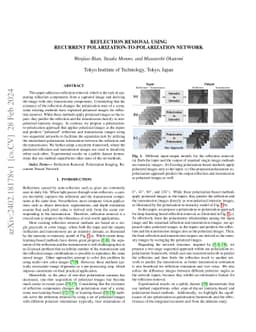 Reflection Removal Using Recurrent Polarization-to-Polarization Network
