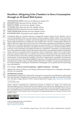 HearHere: Mitigating Echo Chambers in News Consumption through an
  AI-based Web System