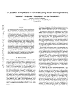 FSL-Rectifier: Rectify Outliers in Few-Shot Learning via Test-Time
  Augmentation