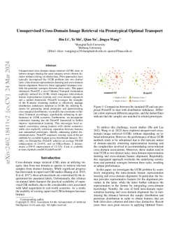 Unsupervised Cross-Domain Image Retrieval via Prototypical Optimal Transport