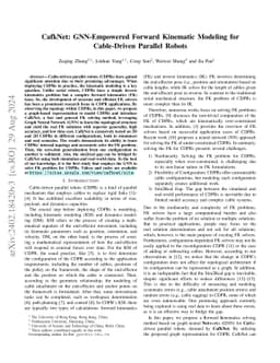 CafkNet: GNN-Empowered Forward Kinematic Modeling for Cable-Driven
  Parallel Robots