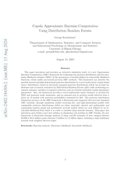 Copula Approximate Bayesian Computation Using Distribution Random
  Forests