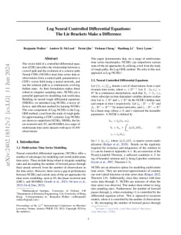 Log Neural Controlled Differential Equations: The Lie Brackets Make a
  Difference