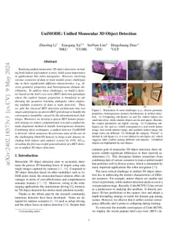 UniMODE: Unified Monocular 3D Object Detection