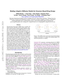 Binding-Adaptive Diffusion Models for Structure-Based Drug Design