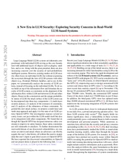 A New Era in LLM Security: Exploring Security Concerns in Real-World
  LLM-based Systems