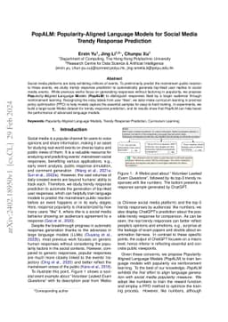 PopALM: Popularity-Aligned Language Models for Social Media Trendy
  Response Prediction