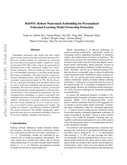 RobWE: Robust Watermark Embedding for Personalized Federated Learning
  Model Ownership Protection