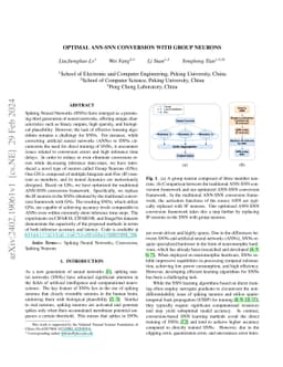 Optimal ANN-SNN Conversion with Group Neurons