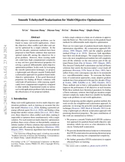 Smooth Tchebycheff Scalarization for Multi-Objective Optimization