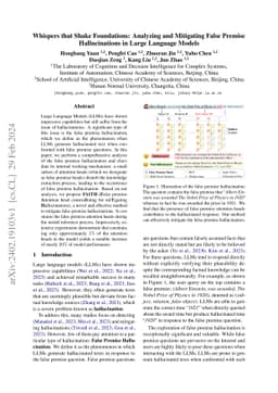 Whispers that Shake Foundations: Analyzing and Mitigating False Premise
  Hallucinations in Large Language Models