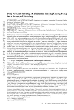 Deep Network for Image Compressed Sensing Coding Using Local Structural
  Sampling