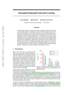 Decoupled Subgraph Federated Learning