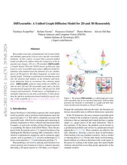 DiffAssemble: A Unified Graph-Diffusion Model for 2D and 3D Reassembly