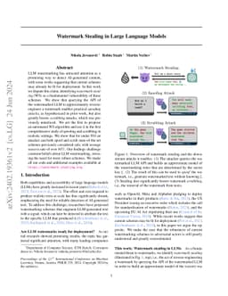 Watermark Stealing in Large Language Models